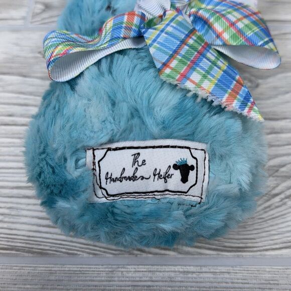 The Handmade Heifer MINKY BUNNY Rabbit Plush 8" Soft Stuffed Animal w/ Ear Tag - Picture 4 of 7